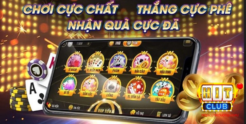 Hit Club sở hữu kho game phong phú chơi cực đã